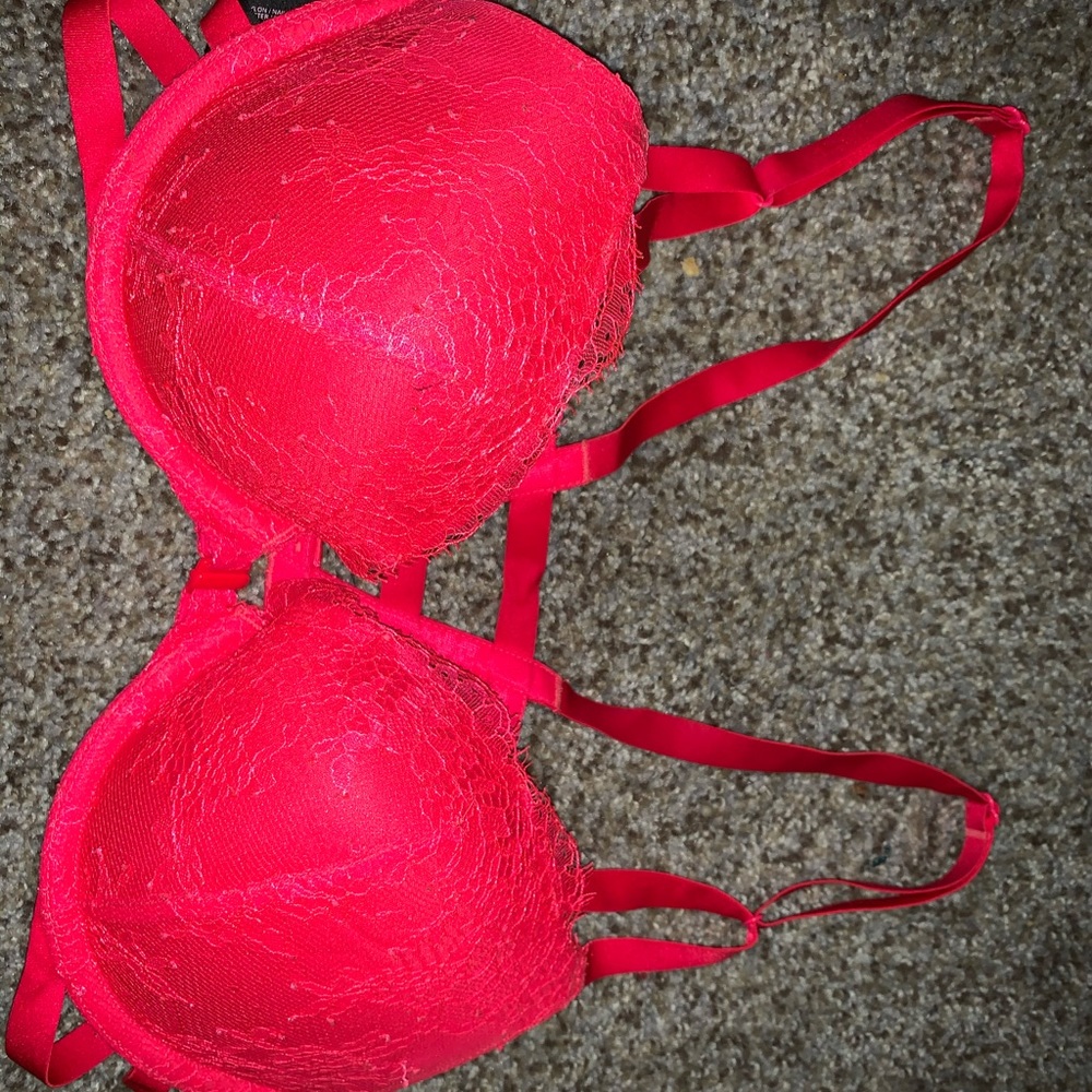Victoria secret red very sexy bra size 34C